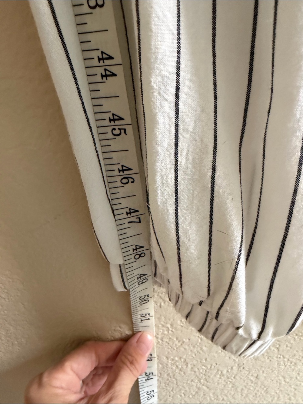 HYFVE White Strapless Vertical-Stripe Jumpsuit - Picture 2 of 5